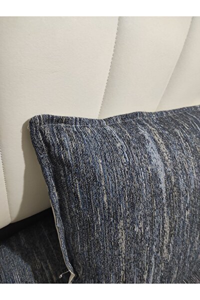 Evcimenhome Tek Kişilik Yatak Örtüsü Seti Pamuklu 1 Adet Yastık Kılıflı 135x230 jeany mavi