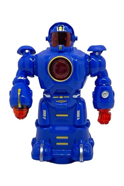 çınar oyuncak Çarp Dön Sesli Işıklı Robot 16 Cm Mavi