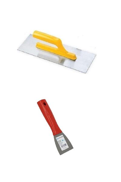 FırsatYapıMarket Alçı Mala 35cm+ Spatula 6cm Set