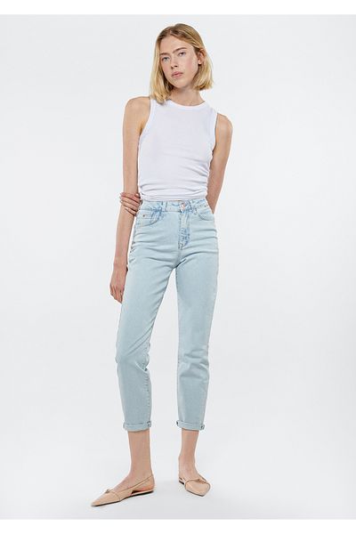 Mavi Pantaloni de damă vintage anii 90 Ice Blue Jean - STAR101077-84412