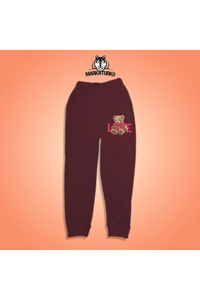 MarkaTurko Teddy Bear printed unisex Special Design Βαμβακερή παιδική φόρμα 2705-B16