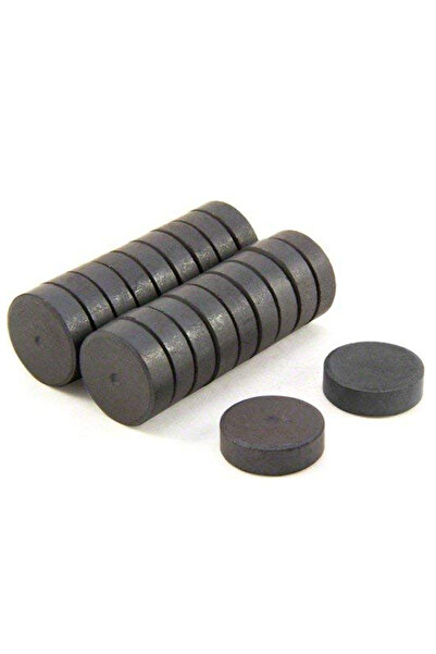 Artcrelier Yuvarlak Mıknatıs 10 lu Mini Magnet Mıknatıs 1.6cm Çap Güçlü Siyah Mıknatıs