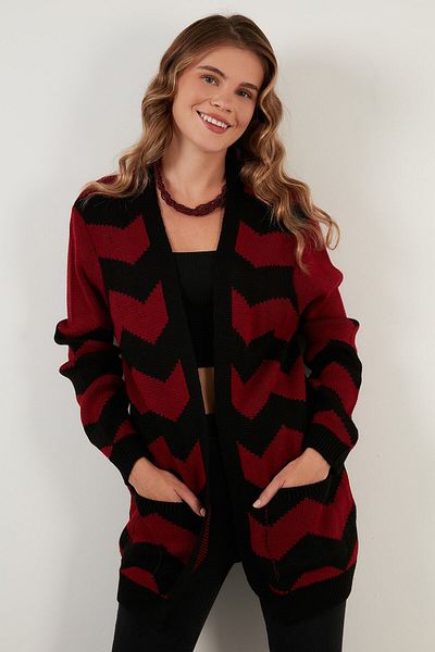 Lela Color Blocked Pocket Long Cardigan Cardigan 6310006