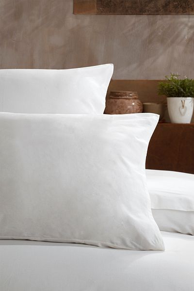 Elart Ranfors Cotton Pillowcase 100% Natural Cotton 2 Pieces Cream