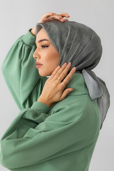 Silk Home Ανοιχτό πράσινο γυαλιστερό κασκόλ - 75002-03