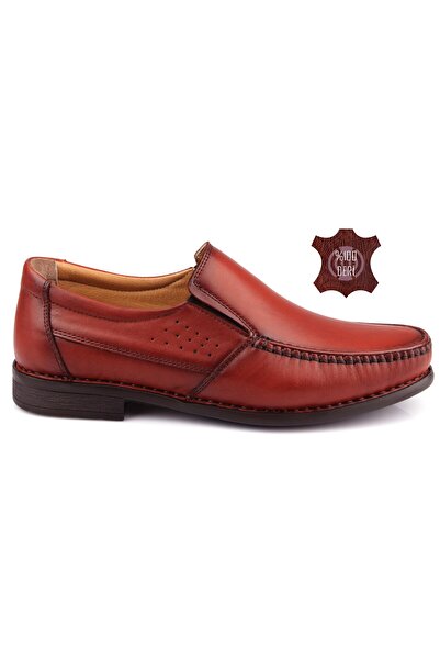 DETECTOR Inner and Outer Genuine Leather Full Orthopedic Comfortable Daily Men's Shoes 060sk ÇPR060-SK