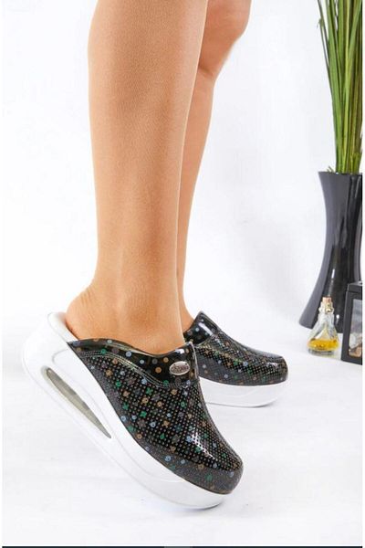 Dr. Mitra Airtaban Doctor Nurse Hospital Cook Slippers 907 Black