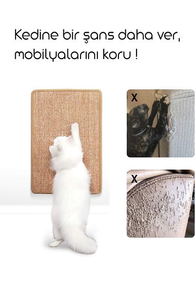 relaxco decoration & pet furniture Cat Scratching Mat, Natural Sisal Cat Scratching Mats, Cat Grass Scratching Carpet