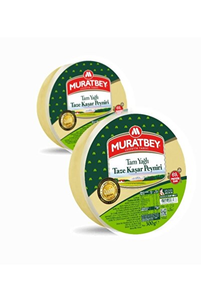 Muratbey Tam Yağlı Taze Kaşar Peyniri ( 2 x 300gr ) = 600 gr