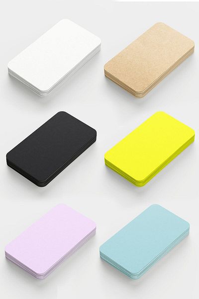 DERELİ MATBAA Colorful Note Cards Note Tags 15 Pieces Total 90 Pieces Boxed