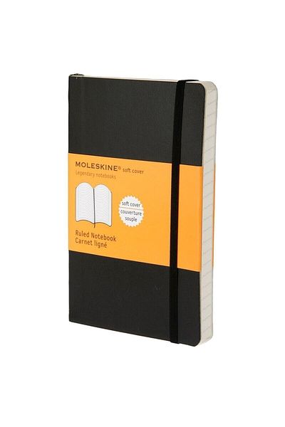 Moleskine Pocket Size Flexible Cover Lined Notebook