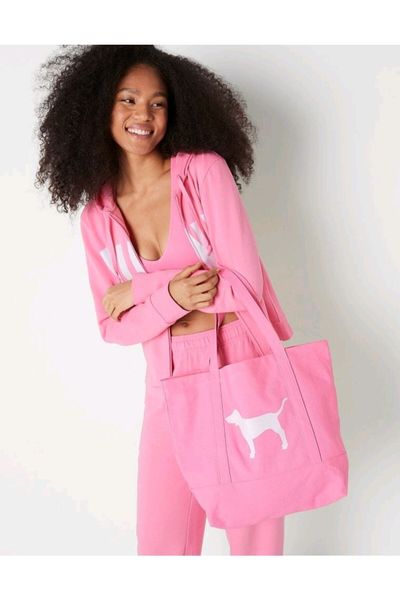 Women's Victorias Secret Pink Sportswear Plain Cotton Mix
