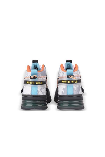 NORTH OF WILD Between Erkek Sneakers - SİYAH BEYAZ ORANJ
