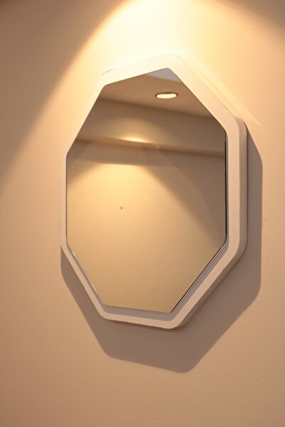 KLT Modüler Dekoratif Beyaz Ayna, Antre, Koridor, Salon, Mutfak, Banyo, Wc, H...