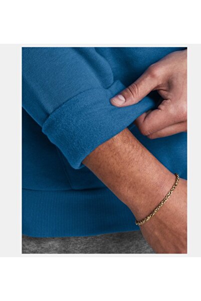 Under Armour Erkek UA Rival Fleece Logo Kapüşonlu Üst 1379758-406