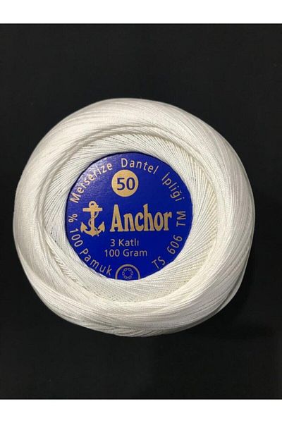 Anchor 3 Layer Lace Thread No:50 100gr