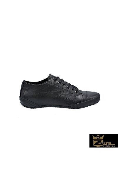 Zaim Kundura Unisex Black Genuine Leather Shoes505080101-1