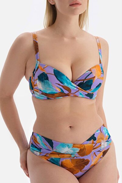 Dagi Lila - Petrol Yeşili i Yüksek Bel Bikini Altı