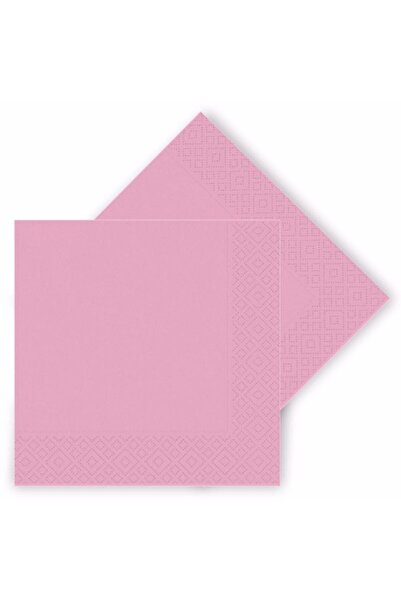Parti Station Renkli Kağıt Peçete 20'li Pembe Renk 33x33