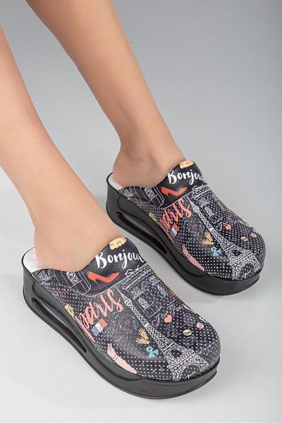 Dr. Mitra Air Sole Doctor Nurse Hospital Cook Slippers Patterned 452