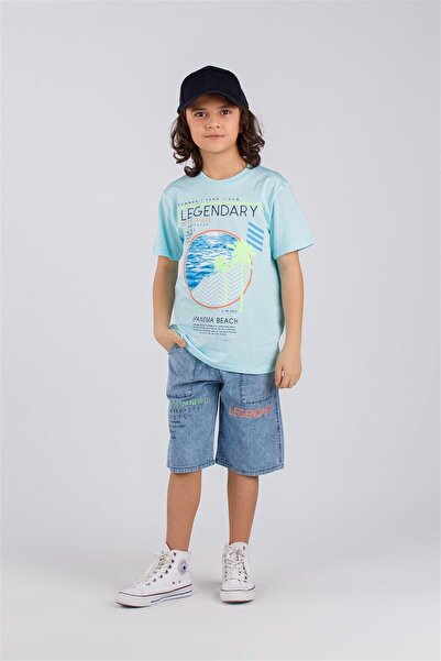 Pepo Kids Boy's Set Children's Pajamas Shorts T-Shirt Pajamas