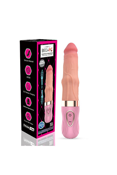 Erotica İleri Geri Hareketli Akıllı Isıtmalı Ultra Yumuşak Dokulu Realistik Yapay Penis Vibrator