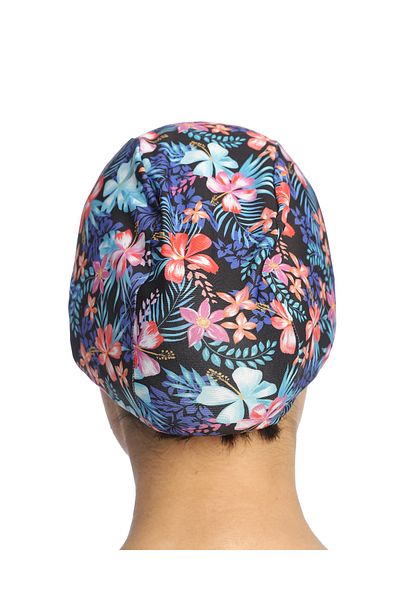 vawensea Lycra Cloth Swimmer Sea Pool Cap Flower Patterned 5778