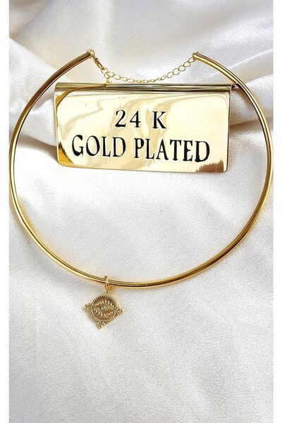 WONDER TOUCH Choker Göz Kolye,zirkon Taşlı Antik Göz Kolye,tel Choker Tasma K...
