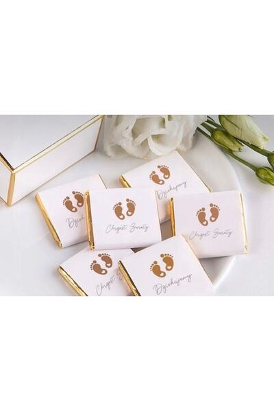 İdalin Concept Yenidoğan Bebek Hediyelik Çikolatası Doğum Çikolatası Hoşgeldi...