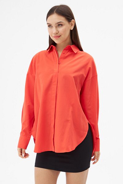 Laluvia Rotes Langarmhemd