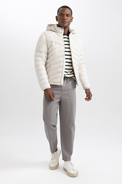 DeFacto Fit Water Repellent Slim Fit Hooded Puffer Coat A3034ax23au