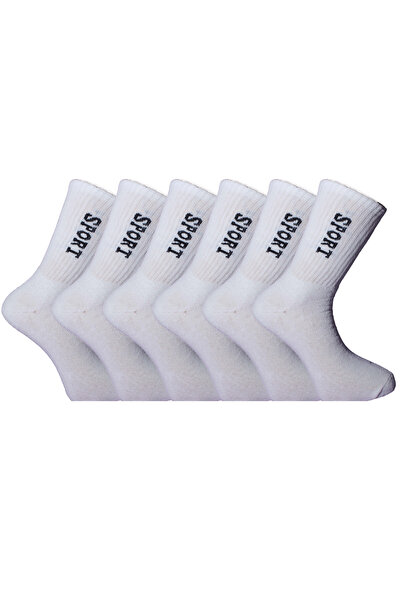 SEVA Мъжки спортни чорапи с ток от хавлия / 3 чифта бели