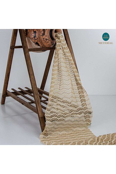 METERİAL COTTON BEIGE LACE