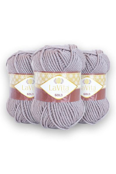 Lavita Yarn Gold 3 Pack Thick Winter Hand Knitting Yarn Taka Yarn (9797)