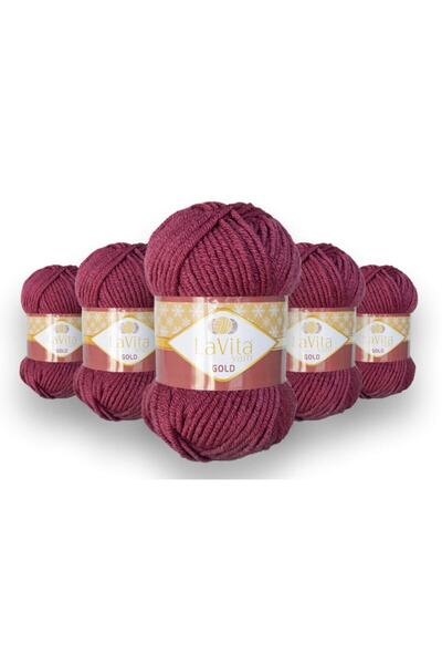 LaVita Yarn Золотий 5-пакет товстої зимової пряжі для ручного в'язання Taka Y...