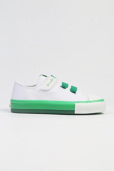Benetton ® |   BN-30977- 3394 Alb Verde-Pantofi sport pentru copii