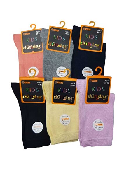 Dündar Șosete pentru fete Çapa Collection Plus Modal 7 ani 6 buc