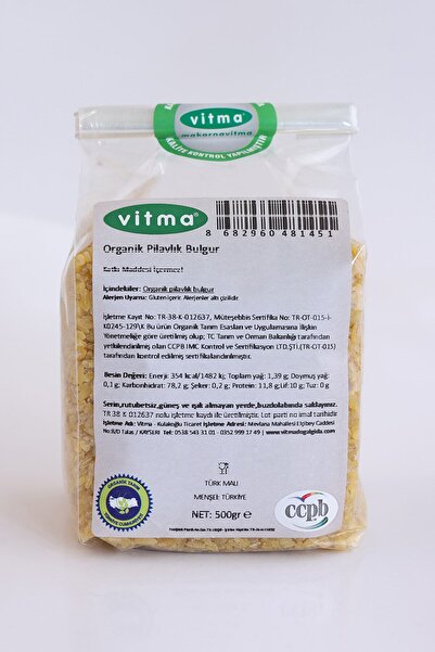Vitma Yerli Pilavlık Bulgur 500gr