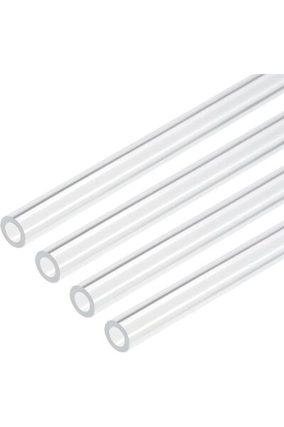 Şeffaf Akrilik Pleksi Yuvarlak Boru 25/21 Mm 1 Metre