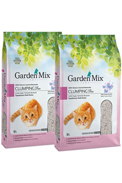 Gardenmix Garden Mix Pudra Kokulu Ince Taneli Kedi Kumu 2x10 Lt