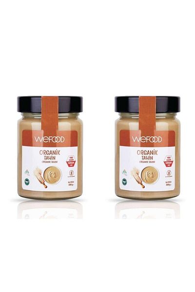 Wefood 300 Gr Gluten-Free Organic Tahini - 2 Pieces Vegan Without Additives
