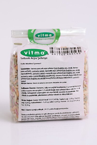 Vitma Sebzeli Arpa Şehriye 200gr