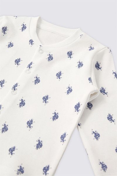 U.S. Polo Assn. يو اس بولو اسنطقم أحذية للأطفال الأولاد مكون من 3 قطع كريمي USB1930