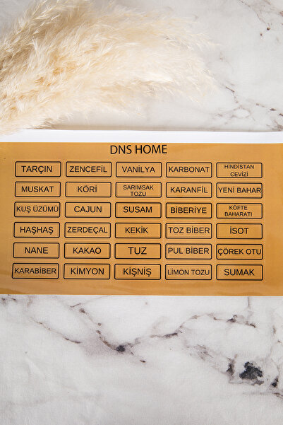 DNS HOME 12-Piece Glass Spice Jar Set with Gold Metal Lid Spice Storage Jar Set with Label Gift 244 ml