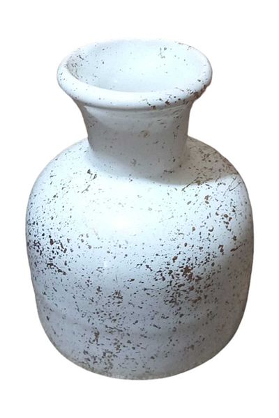 Carmen Soft Gold Gilded Ceramic Stopper Vase