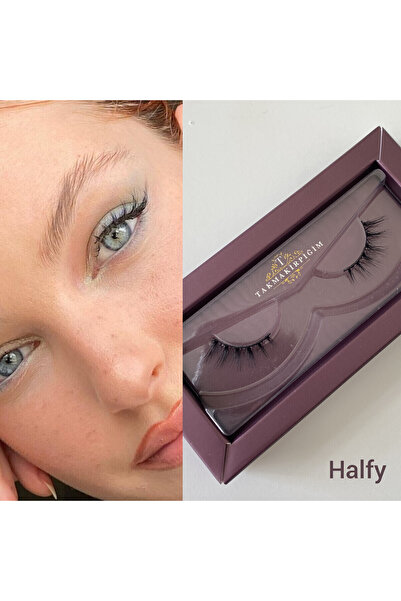 Takmakirpiğim Gerçek Vizon El Yapımı Takma Kirpik (HALFY) Ve Powerliner Şeffaf Kalem Yapıştırıcı