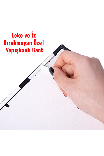 Nobbystar Yapışkanlı Sök-tak Klasik Altın Kare Çerçeveler - 3'lü Paket 21x21cm