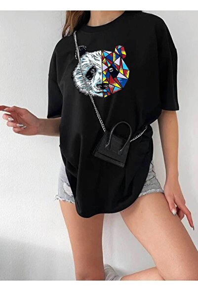 Medinenur Μπλουζάκι Unisex με στάμπα Panda