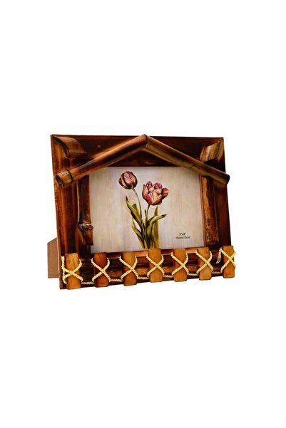 Nobbystar Ev Figürlü Bambu Ahşap Fotoğraf Çerçevesi - 13x18cm