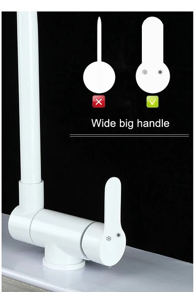 OEM Kitchen Window Folding Sink Faucet Matte White Imported New
